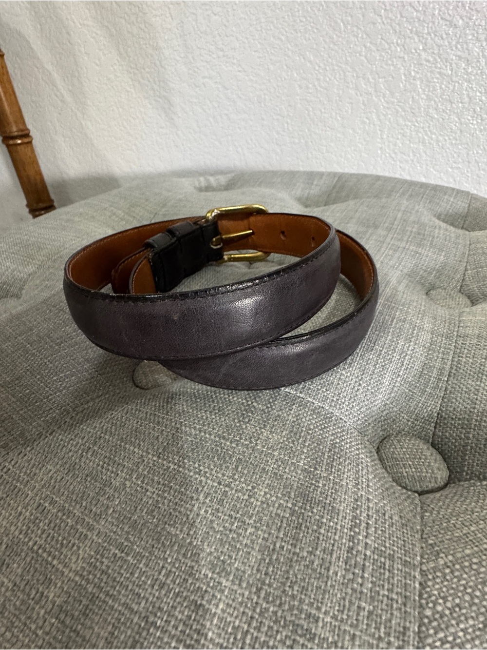 Coach vintage gray leather belt - Picture 9 of 12
